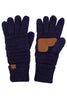 C.C Touch Screen Metallic Gloves