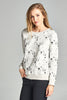 Cat Print Fleece Sweatshirt