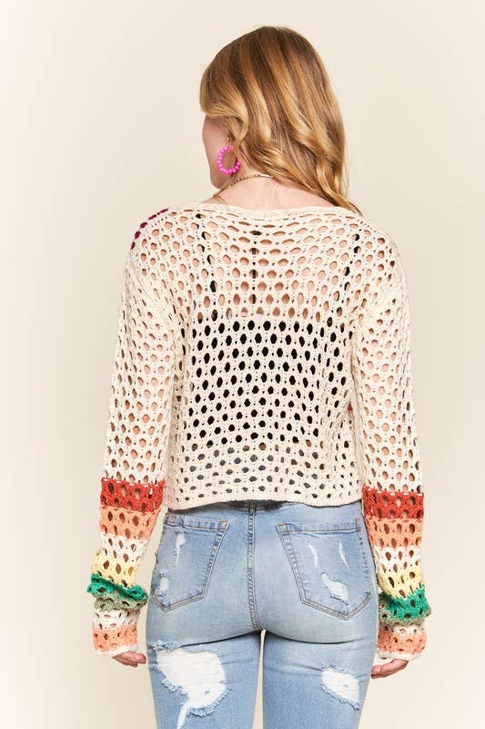 Crochet Knit Cardigan