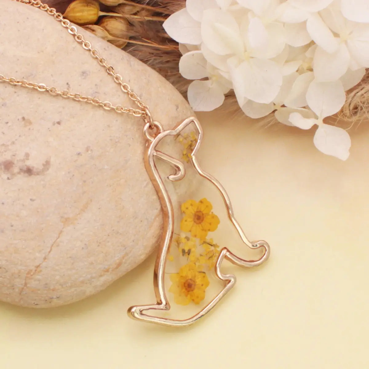 Floral Best Friend Dried Flower Necklace