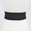 Faux Leather Wide Elastic Belt