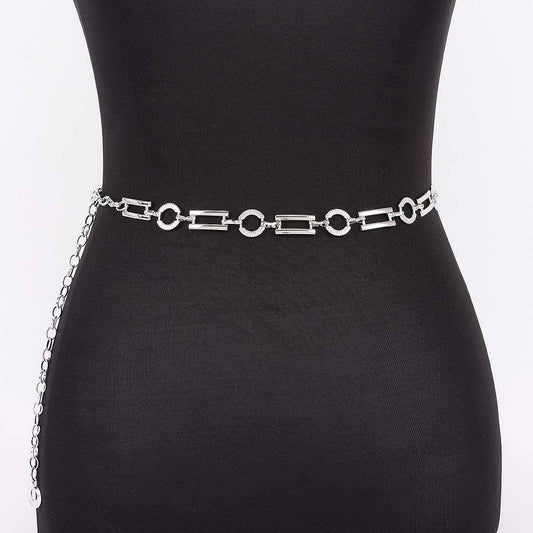 Multi Shape Metal Chain Belt