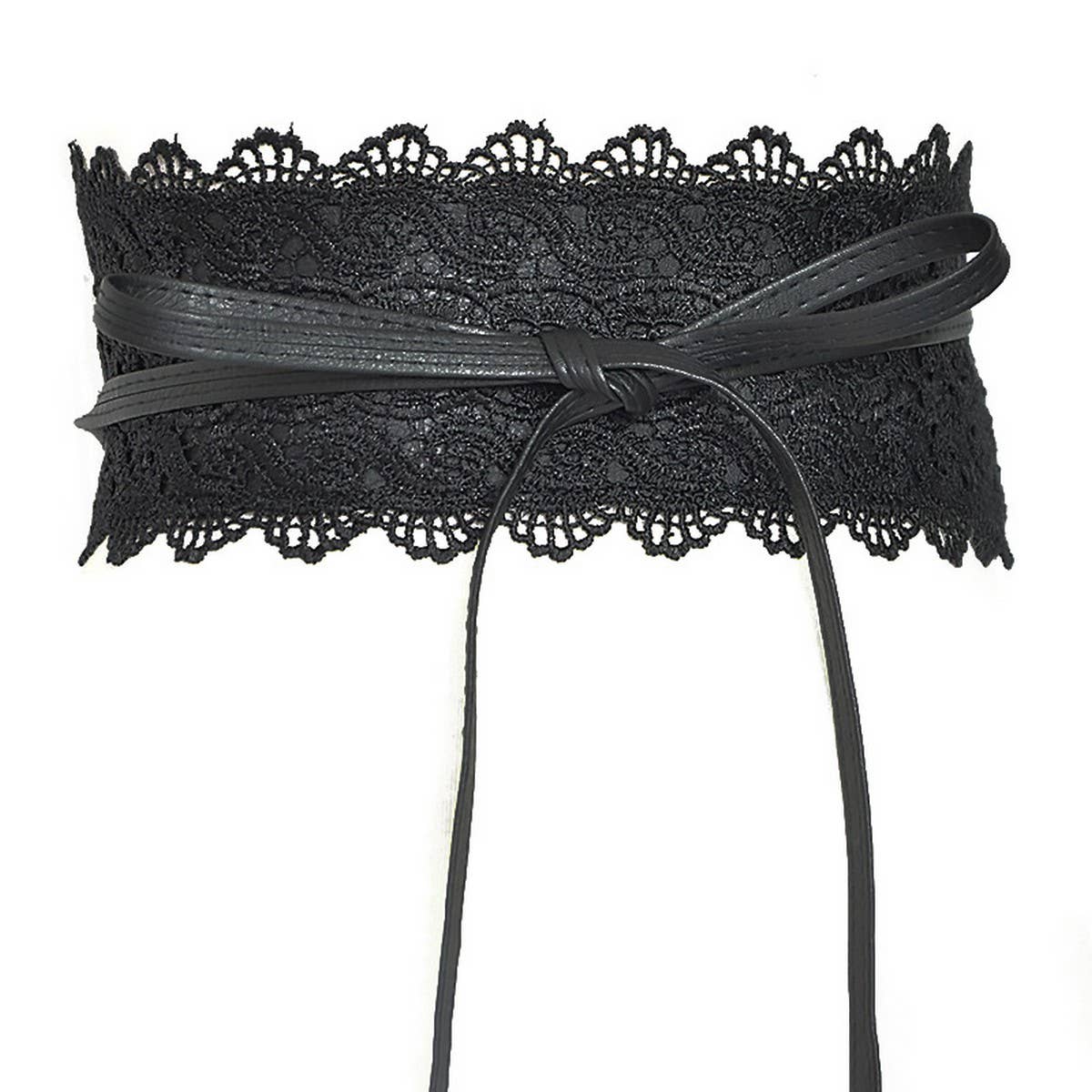 Elegant Lace Tie Belt