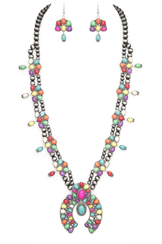 Squash Blossom Statement Necklace