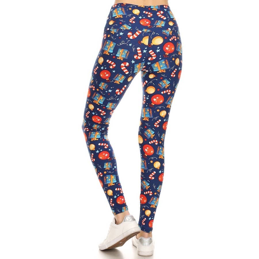 5" Yoga Band Buttery Soft Holiday Leggings