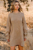 Fall Cable Knit Loose Fit Sweater Dress