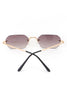 Rimless Skinny Rectangle Sunglasses