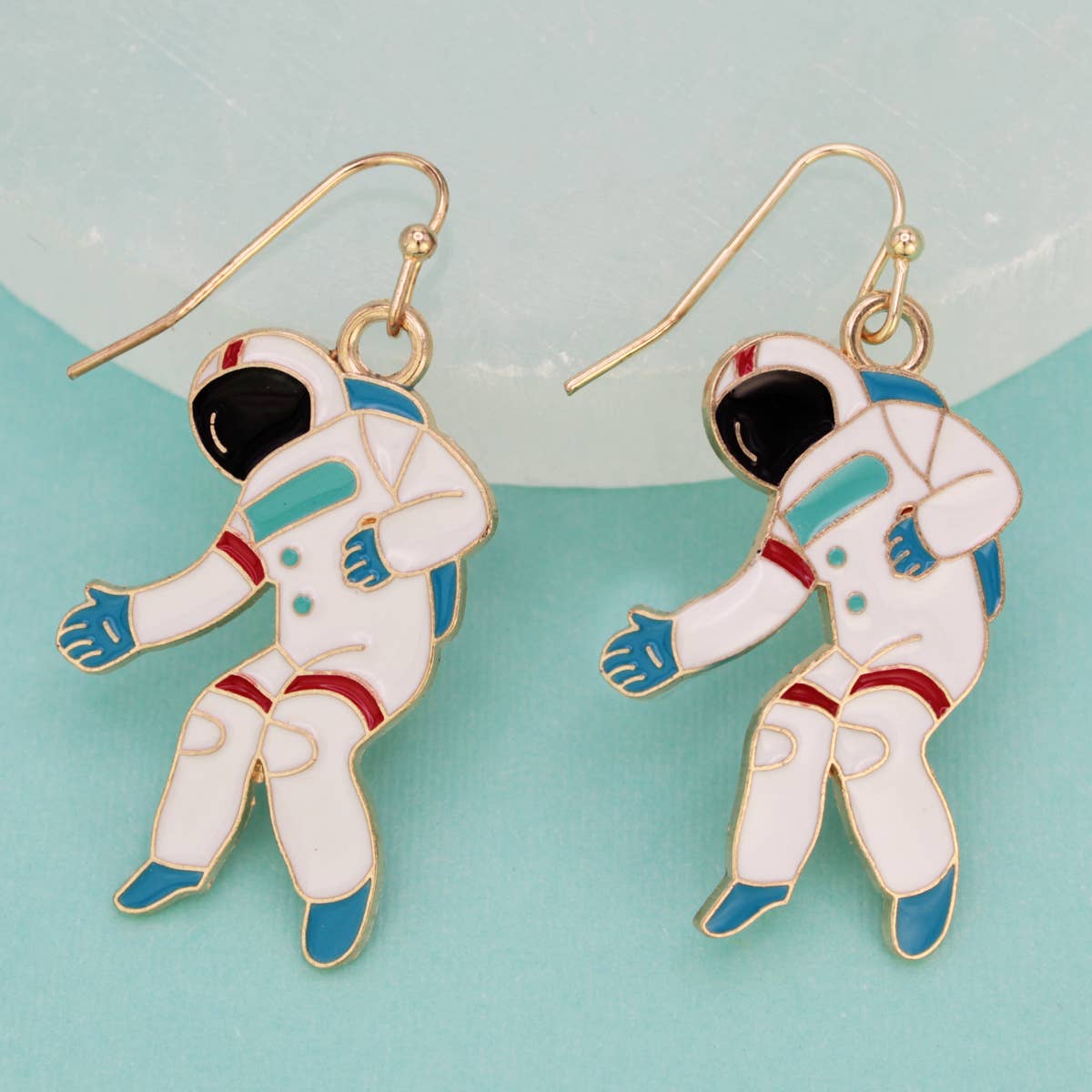 Major Tom Enamel Astronaut Earrings