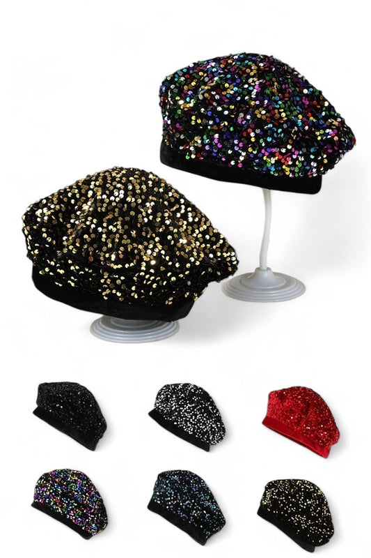 Sequin Beret