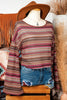 Long Sleeve Striped Fall Top