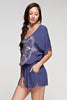 Embroidered Dolman Romper