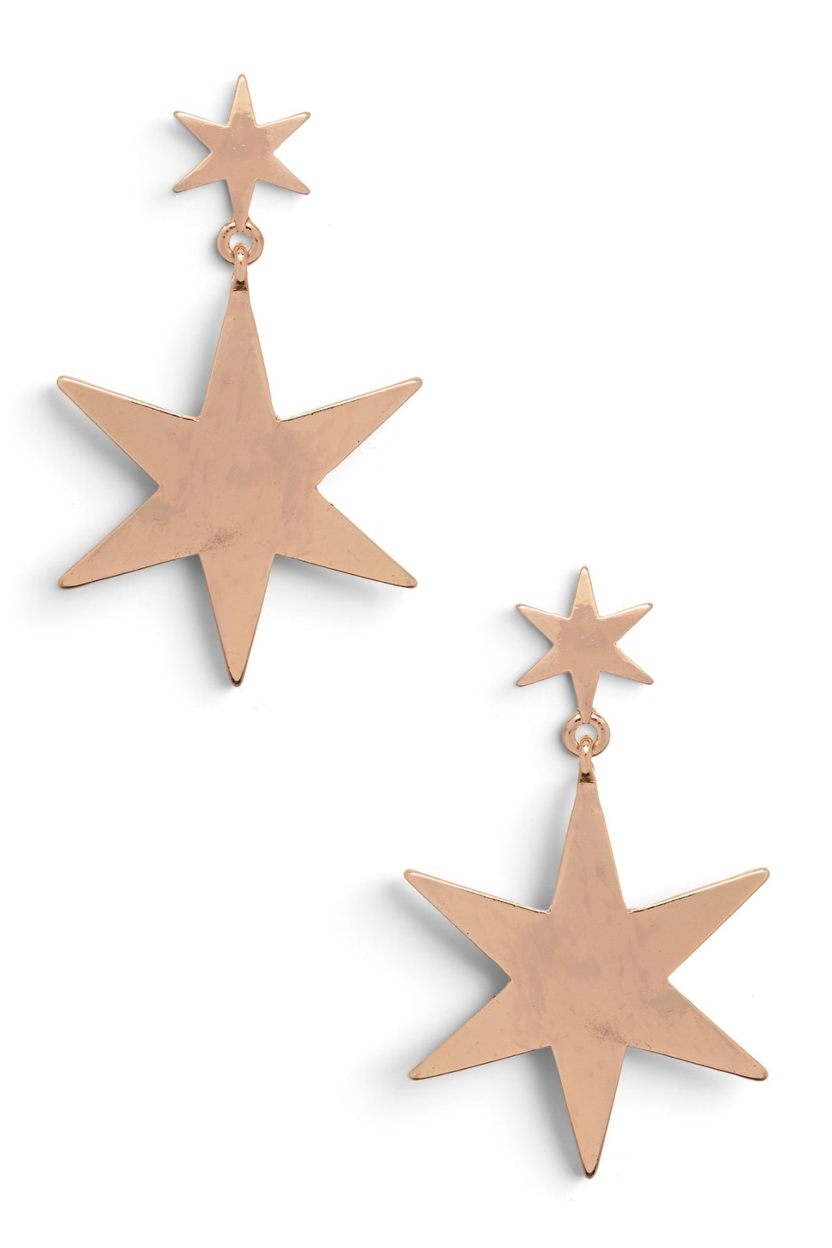 Shiny Star Drop Earrings