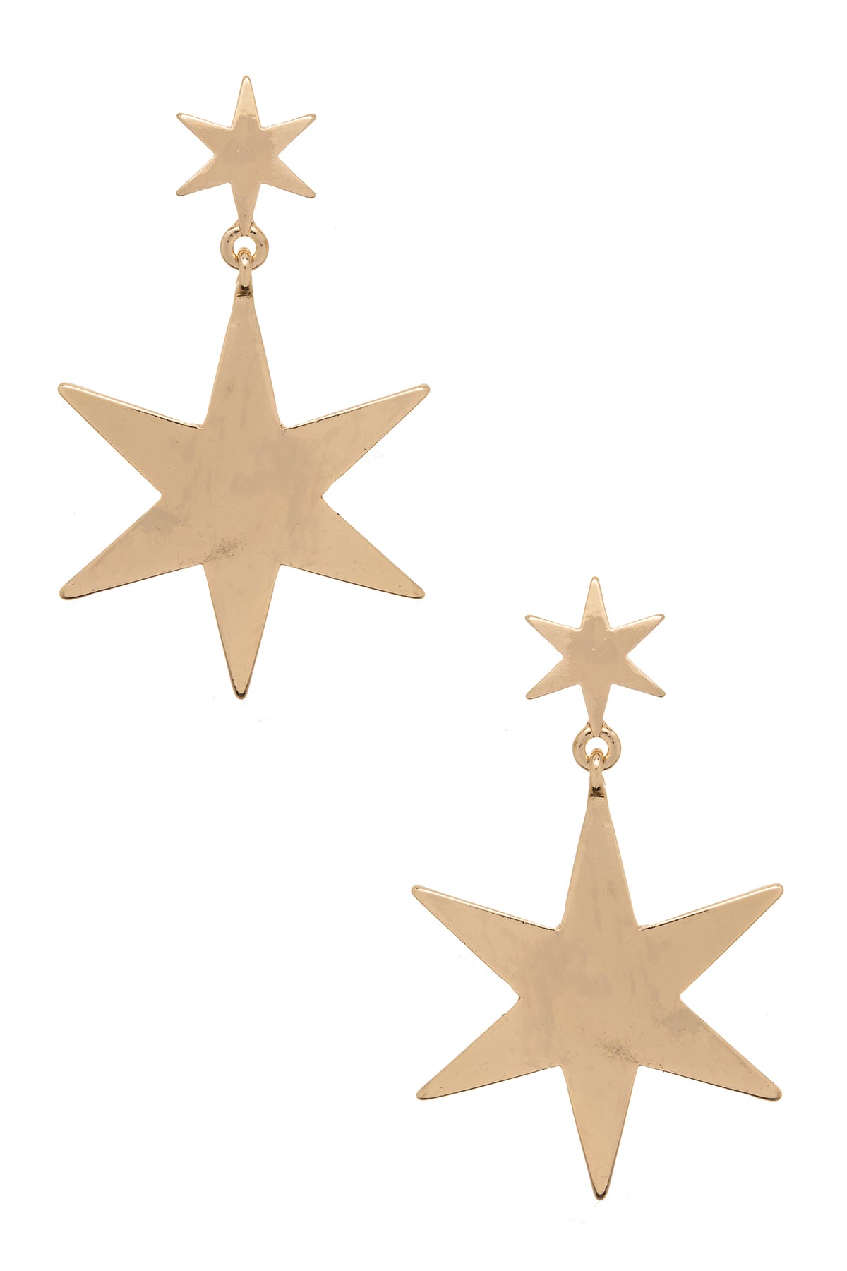 Shiny Star Drop Earrings