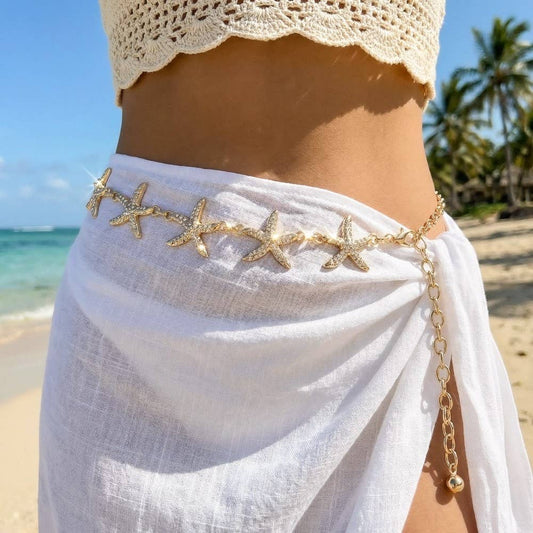Starfish Link Chain Belt