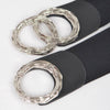 Triple O Ring Buckle Elastic Belt