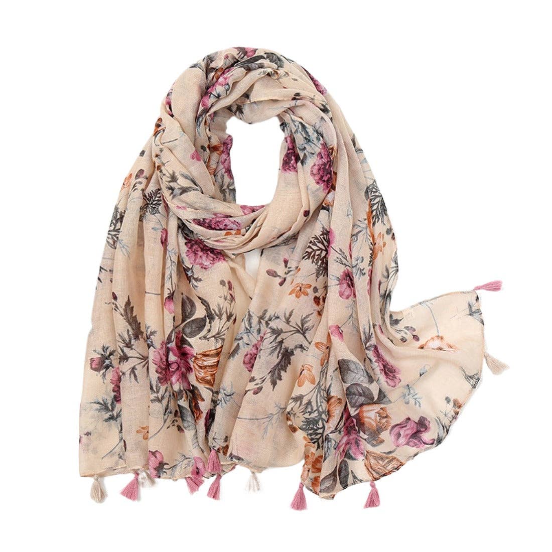 Lightweight Scarf w/ Tassels