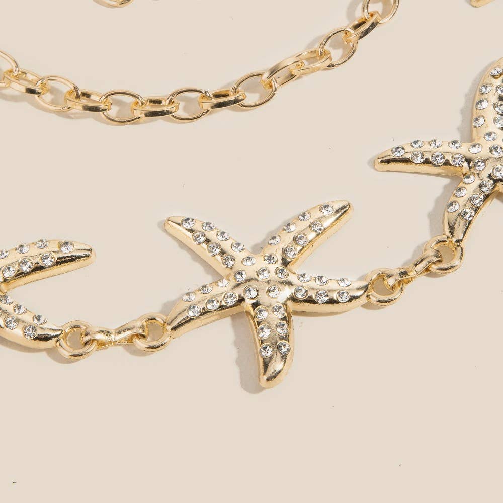 Starfish Link Chain Belt