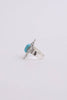 Square Cut Adjustable Turquoise Ring