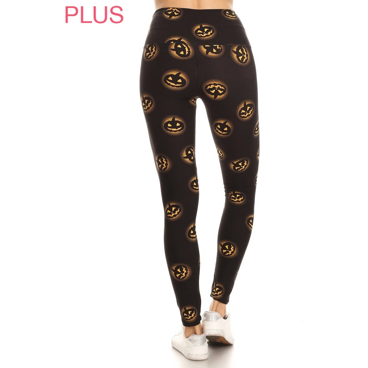Plus Size 5" Jack o' Lantern Leggings