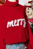 Embroidered Merry Sweater