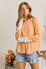 Lace Button Sleeve Top