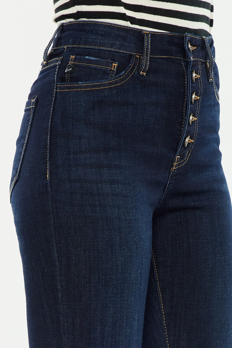 High Rise Button Fly Super Skinny Jeans