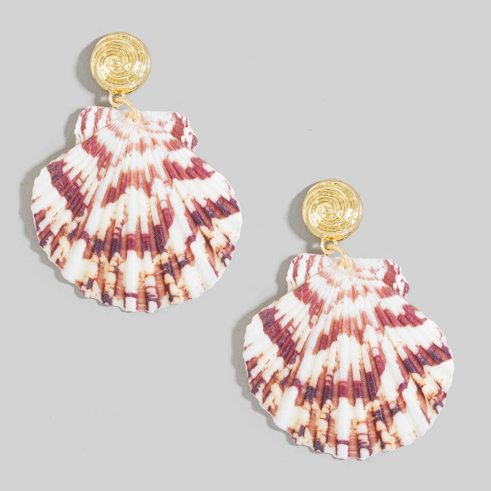 Sealife Shell Drop Earrings