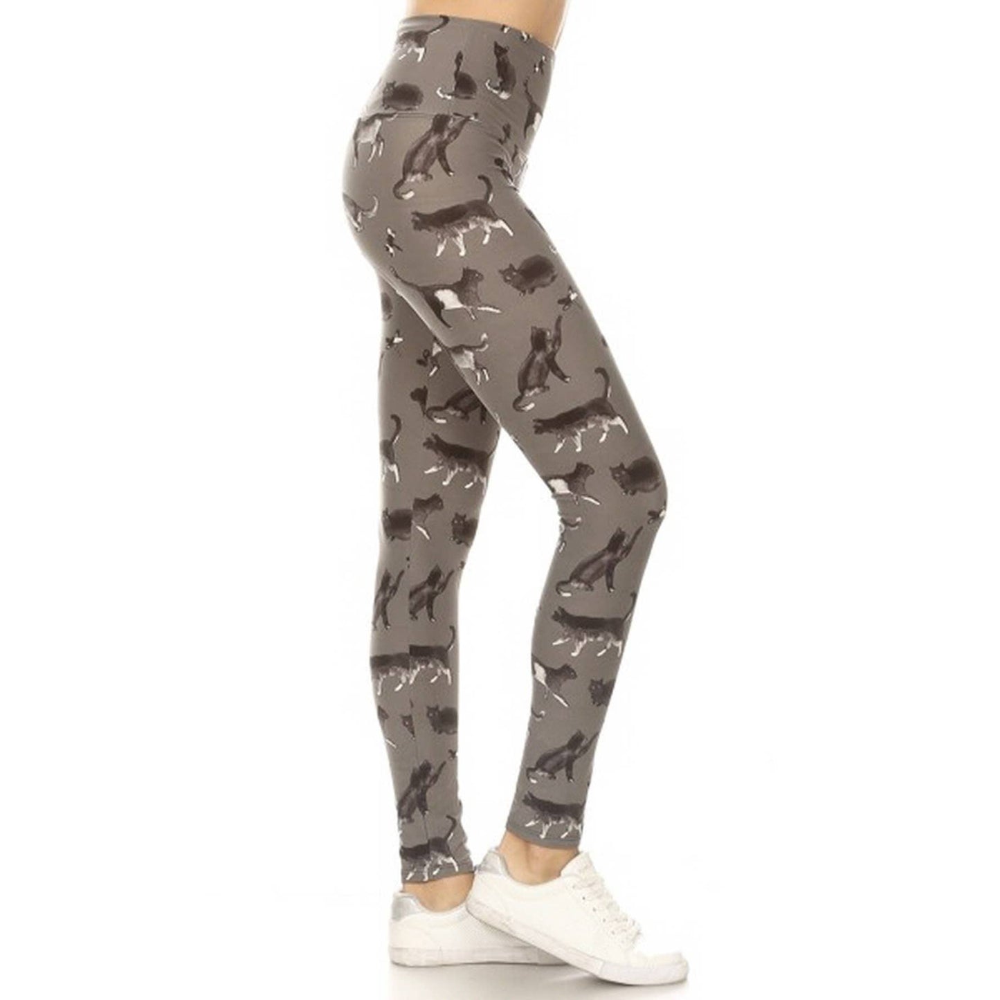 Yoga Band Cat Print Leggings