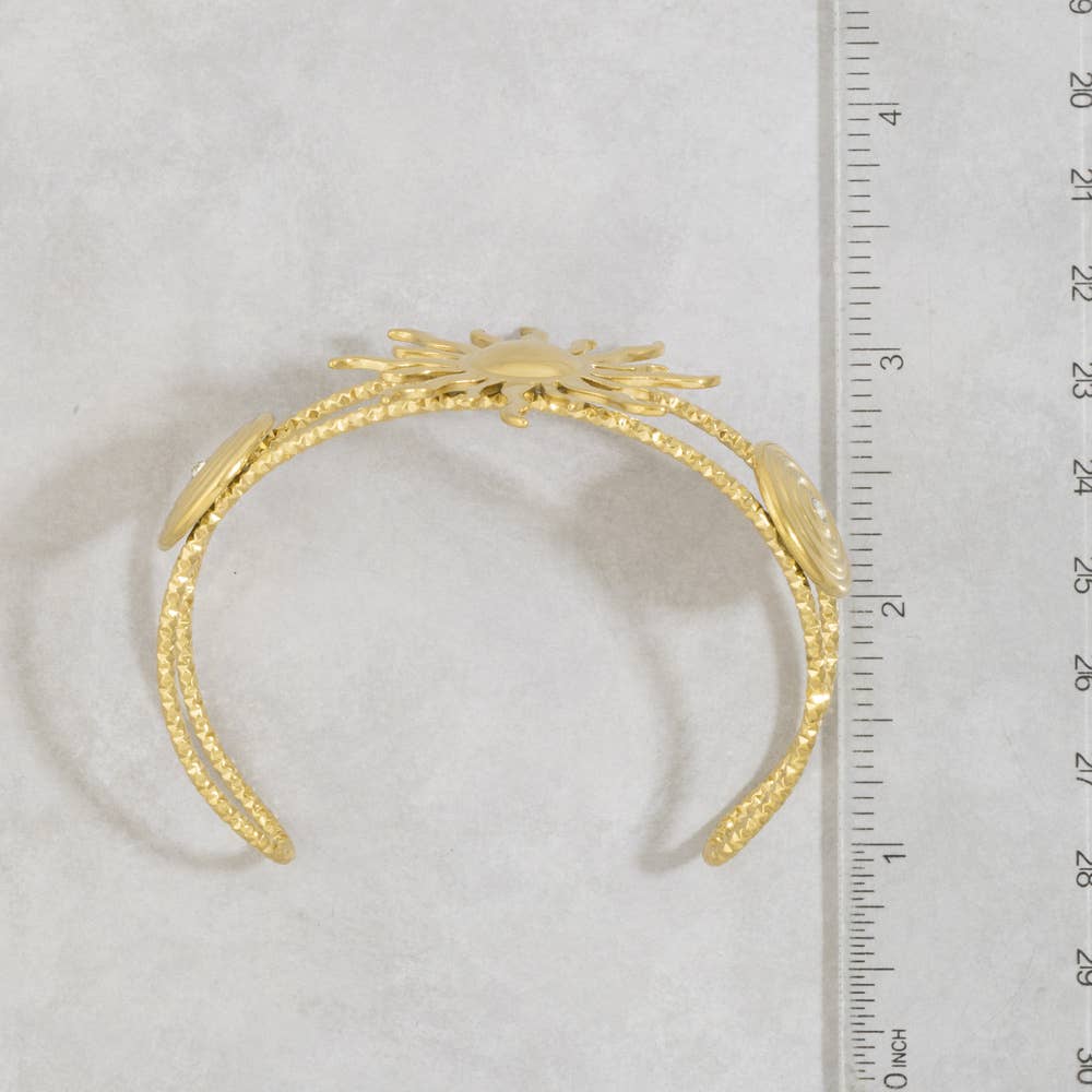 Celestial Sun Cuff Bracelet