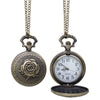 Vintage Gold Rose Pocket Watch Necklace