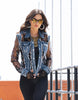 Embroidered Sheer Denim Jacket