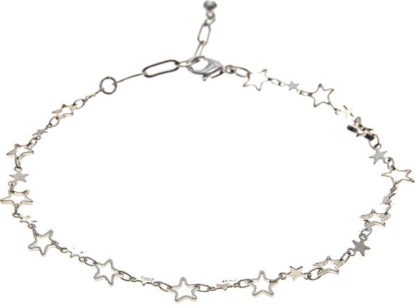 Silver Link Stars Anklet