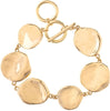 Wavy Discs Toggle Bracelet