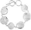 Wavy Discs Toggle Bracelet