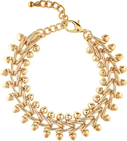 Shiny Barbell Chain Link Bracelet