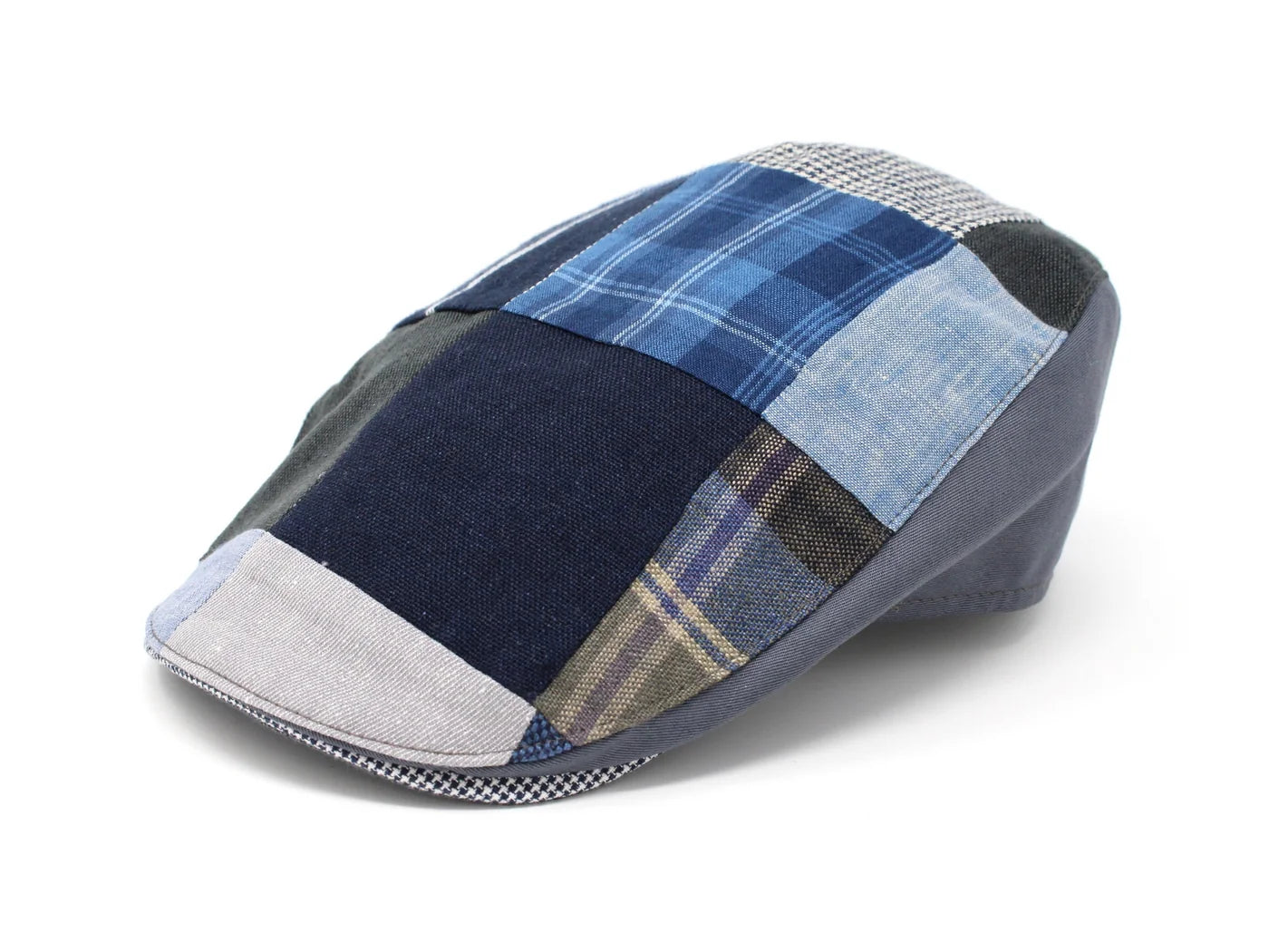 Donegal Touring Cap- Grey Blue Linen
