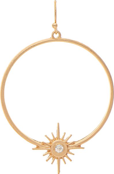 Starburst Circle Earrings