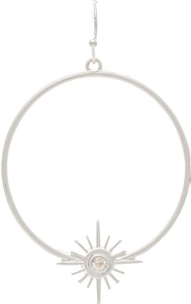 Starburst Circle Earrings