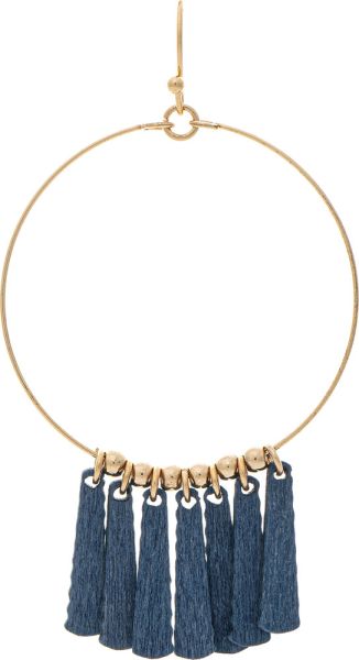 Hoop Earrings w/ Wooden Charms