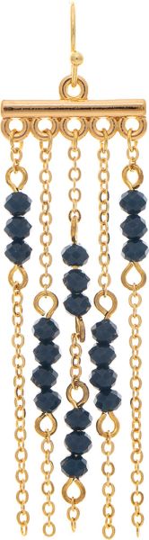 Glass Chain Bar Fringe Earring