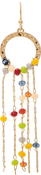 Dangle Bead Chain Earring