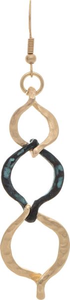 Triple Ellipse Links Earring