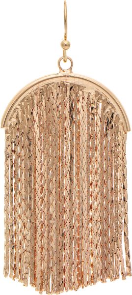 Wheat Chain Short Fringe Earring