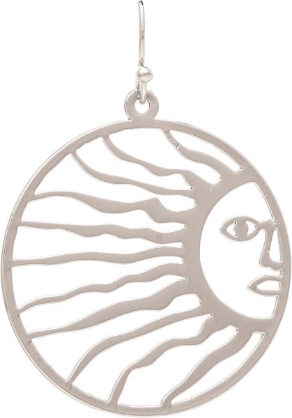 Blowing Sun Cutout Earring