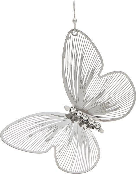 Featherweight Butterfly Crystal Accent Earring