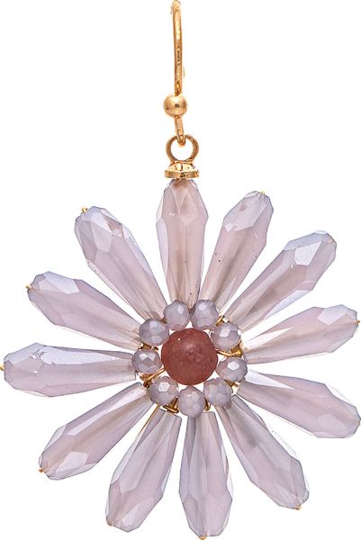 Glass Bead Daisy Earring