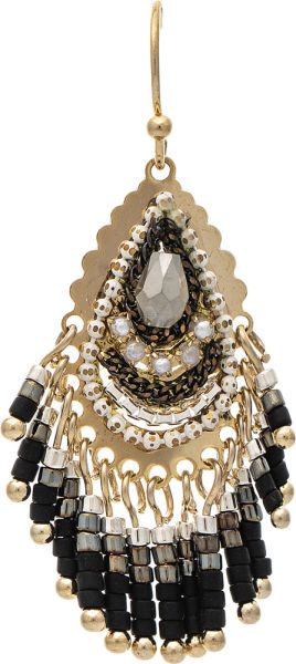 Ornate Gems Chandelier Earring