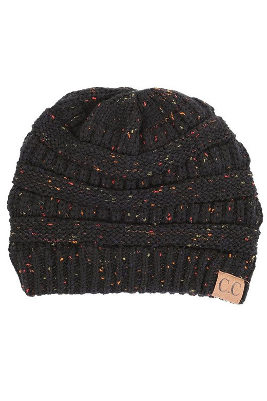 C.C Cable Knit Confetti Beanie