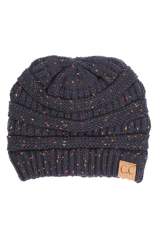 C.C Cable Knit Confetti Beanie
