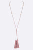 Double Tassel Long Necklace